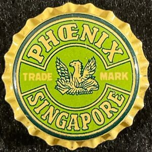 PHOENIX AERATED WATERS UNUSED CORK LINED SODA BOTTLE CAP SINGAPORE CROWN ANTIQUE