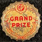 GRAND PRIZE RED/GOLD CORK LINED BEER BOTTLE CAP GULF HOUSTON TEXAS TEX CROWNS TX