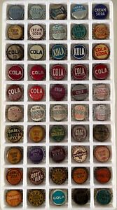 GENERIC #5 CORK/PLASTIC LINED SODA BOTTLE CAPS COLA ORANGE ROOT BEER OLD CROWNS+