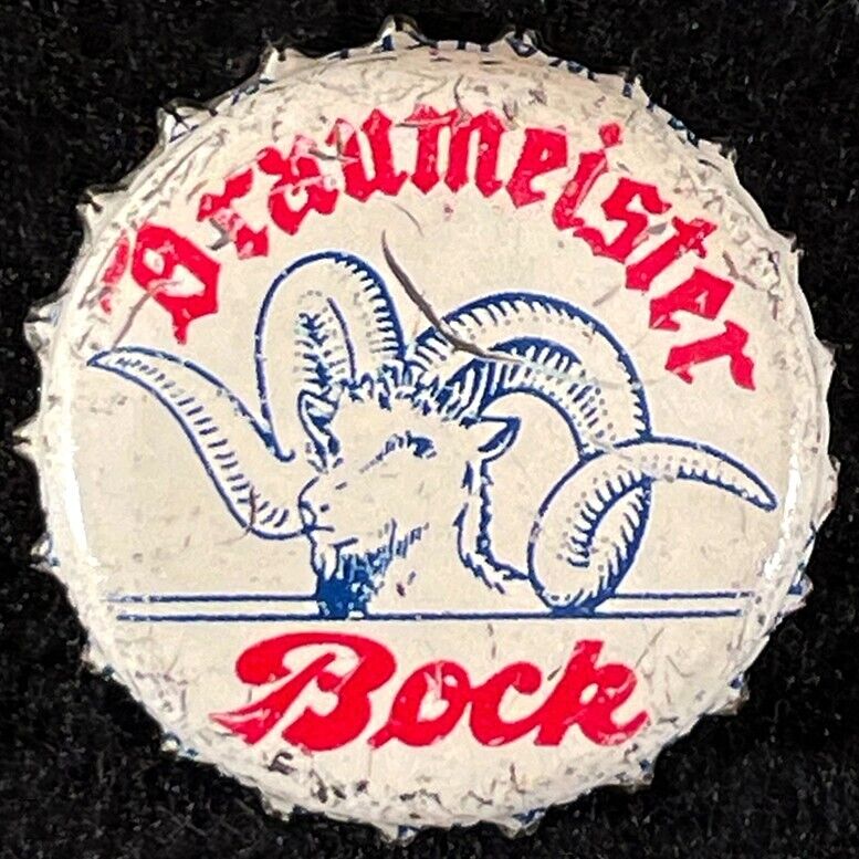 BRAUMEISTER BOCK WHITE CORK LINED BEER BOTTLE CAP MILWAUKEE WISCONSIN WISC CROWN
