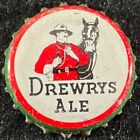 DREWRYS ALE •MOUNTIE & HORSE• CORK BEER BOTTLE CAP SOUTH BEND INDIANA OLD CROWNS