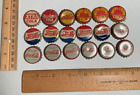 18 1930s SODA bottle crown caps Cork Back ALL COLA XTRA ROYAL CROWN RED ROCK ect