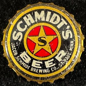 SCHMIDT'S BEER CORK BEER BOTTLE CAP JACOB SCHMIDT SAINT PAUL MINNESOTA MN CROWNS