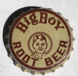 BIG BOY ROOT BEER SODA BOTTLE CAP; CHARLOTTE, NC; USED VINTAGE CORK CROWN