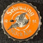 SEBEWAING STOCK ALE •FLYING GOOSE• CORK BEER BOTTLE CAP SEBEWAING MICHIGAN CROWN