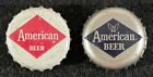 2 AMERICAN BEER PLASTIC LINED BEER BOTTLE CAPS BALTIMORE MARYLAND VINTAGE CROWNS