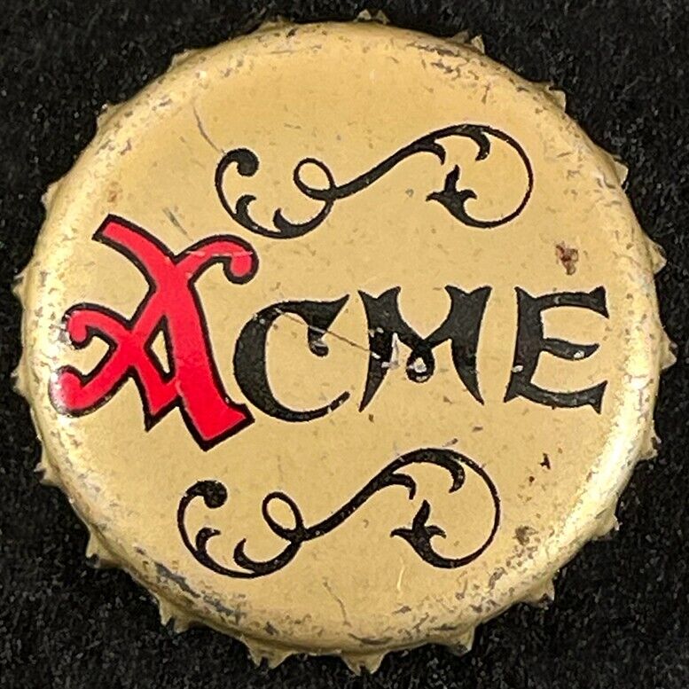 ACME BEER CORK LINED BOTTLE CAP SAN FRANCISCO CALIFORNIA VINTAGE CALIF CROWNS CA
