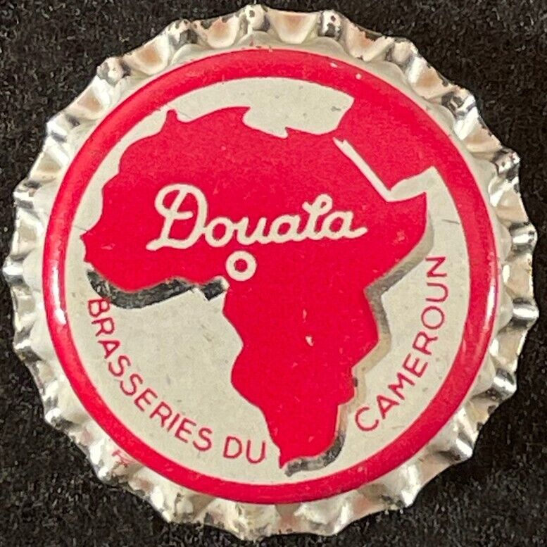 DOUALA UNUSED CORK BEER BOTTLE CAP BRASSERIES DU CAMEROUN CAMEROON AFRICAN CROWN