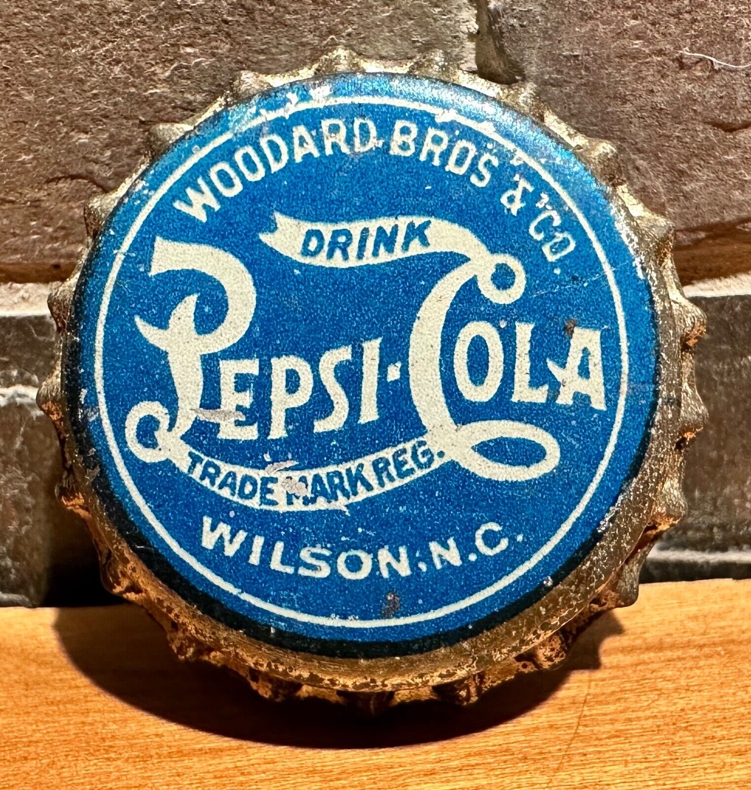 Early Pepsi Double Dot Pepsi Crown Cap Early Woodard Bros & Co 1910s Not a Repro