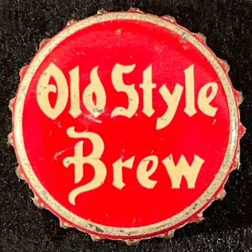 OLD STYLE BREW CORK BEER BOTTLE CAP SCHUTZ & HILGERS JORDAN MINNESOTA MINN CROWN
