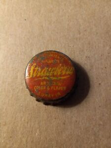 Rare Vintage Strawberry Soda Cork Lined  Bottlecap Bottle Cap Crown LURAY VA