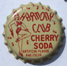 HARMONY CLUB GRAPE SODA BOTTLE CAP; CLEVELAND, OHIO; UNUSED CORK-LINED CROWN
