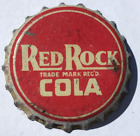 RED ROCK COLA SODA POP BOTTLE CAP; UNUSED CORK-LINED CROWN