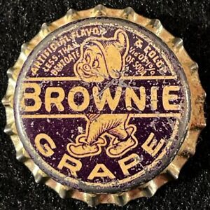 BROWNIE GRAPE UNUSED CORK SODA BOTTLE CAP SEVEN-UP ROANOKE VIRGINIA 7UP CROWN VA