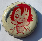 LITTLE JOE (WINKING) SODA BOTTLE CAP; PERRY, IOWA; USED CORK-LINED ANTIQUE CROWN