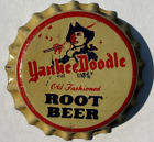 YANKEE DOODLE ROOT BEER SODA BOTTLE CAP;  PRE-1970; UNUSED CORK-LINED CROWN