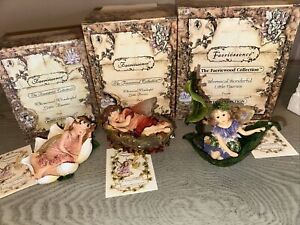 Boyds 2001-03 Lot Of 3 Faeriessence Faeriewood Collection, Drema, Serena, Echo