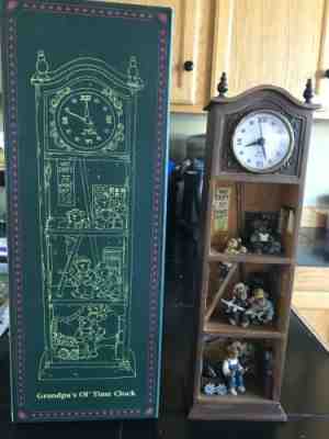 Boyds Bearstone Collection Grandpa's Ol' Time Clock #227819 Limited Edition outlet