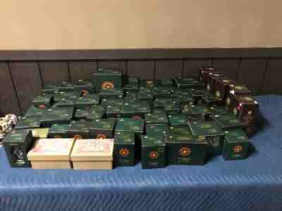 Lot of 68 Boyd Bear Figurines New In Boxes Resin Bearstone Folkstone Shoebox