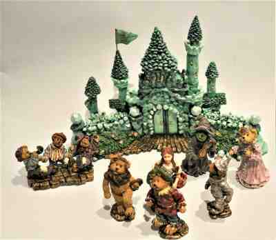 Boyds Bears Emerald City w Dorothy Tinman Scarecrow Lion Glenda Wicked Witch NIB