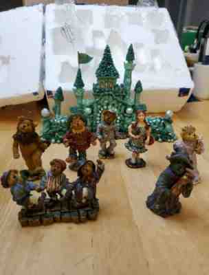 Boyd's Bears Wizard of Oz Complete Set W/ Box Follow The Yellow Brick Road, Rare