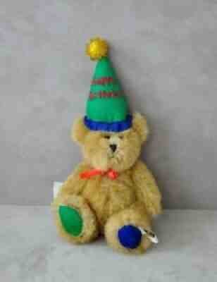 Boyds Bears MINI HAPPY BIRTHDAY BEARÂ - jointed taupe bear - #567108 - NEW!