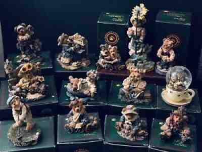 22 Boyds Bears & Friends Figurines The Bearstone Collection Lot(B)