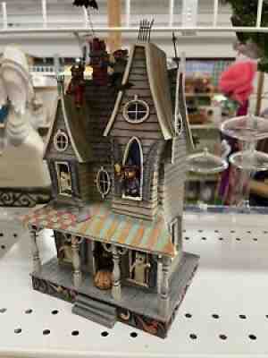 RARE - JIM SHORE / BOYDS BEARSTONE FIGURINE - SCAREDYBEAR'S HAUNTED HIDEAWAY..