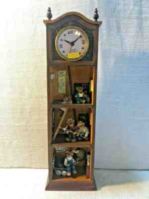 Boyds Bear Bearstone Grandpas Ol Time Clock Figurine 227819 NEW