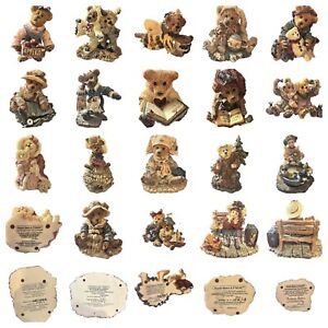Boyds Bears Figurines - Lot Of 19 - Bear Stone Collection