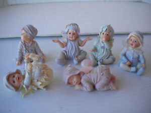 Boyds Faerietots Figurines Comfy Dreamy Sweet Pea, Giggles, Toesie, Whatsie