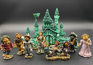 Boyds Bears Wizard of Oz Bearstone Follow The Yellow Brick Road Full 8 pc Set