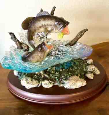 Bradford Exchange online Bass Master Surface Strike Sculpture Fishing Vintage 2002