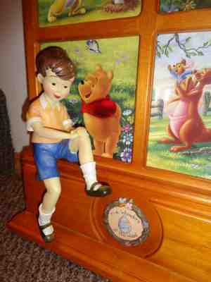 Disney Winnie the Pooh Bradford Exchange Christopher Robin Display NEW Condition