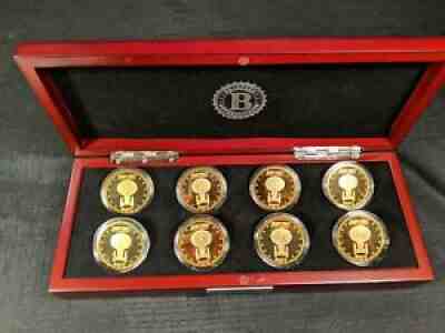 24K Gold Plated Star Trek USS Enterprise-D Gold Proof Coin Complete Collection