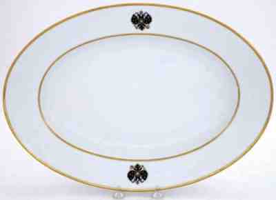 Alexander lll Imperial Russian Porcelain from Coronation Platter Service 15.5â?