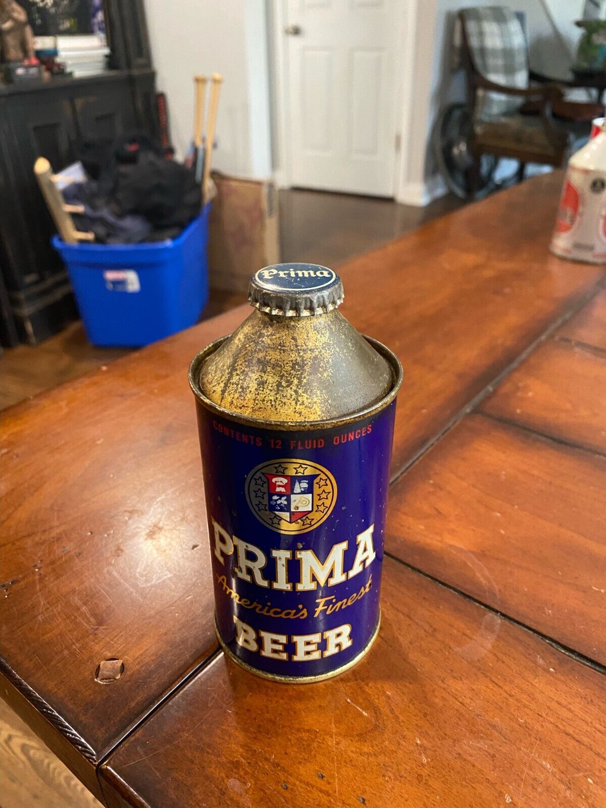 PRIMA Cone Top IRTP Beer Can Prima Brewing Chicago, ILL Nice Cap