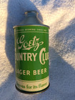 BEAUTIFUL MINTY GOETZ COUNTRY CLUB CONE TOP BEER CAN,M.K.GOETZ BREW ST JOSEPH MO