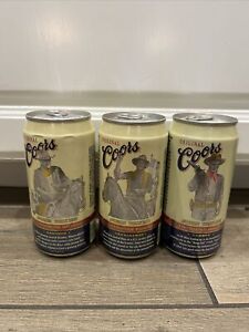 JOHN WAYNE Collectible  3 CAN SET of ALUMINUM COORS BEER CANS GOLDEN COLORADO