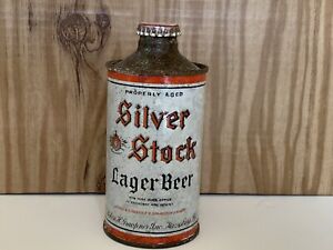 Robert Graupner Harrisburg Pa.  Silver Stock Lager Vintage Cone Top Beer Can