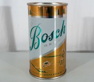 BOSCH SUPER CLEAN FLAT TOP BEER CAN HOUGHTON MICHIGAN VINTAGE MICH. ANTIQUES OLD