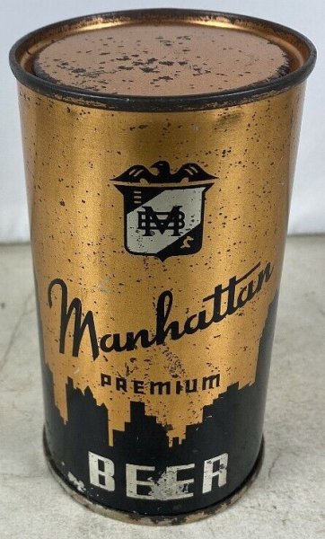 New ListingVintage 1930s Flat Top Can Manhattan Premium Beer IRTP Instructional Chicago, IL