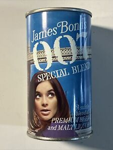 Original James Bond's 007 Special Blend Beer Can Empty Tab Pulled Off, Nice!