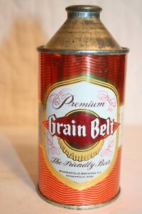 Grain Belt Premium Beer 12 oz. 1950's IRTP C5% HP  cone top - Minneapolis, MN.