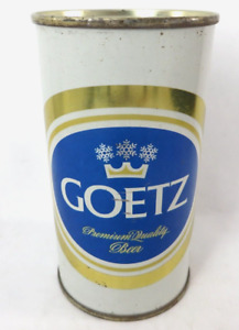 tough GOETZ St Joseph Missouri PEARL Brewing flat top beer can Straight Brewed