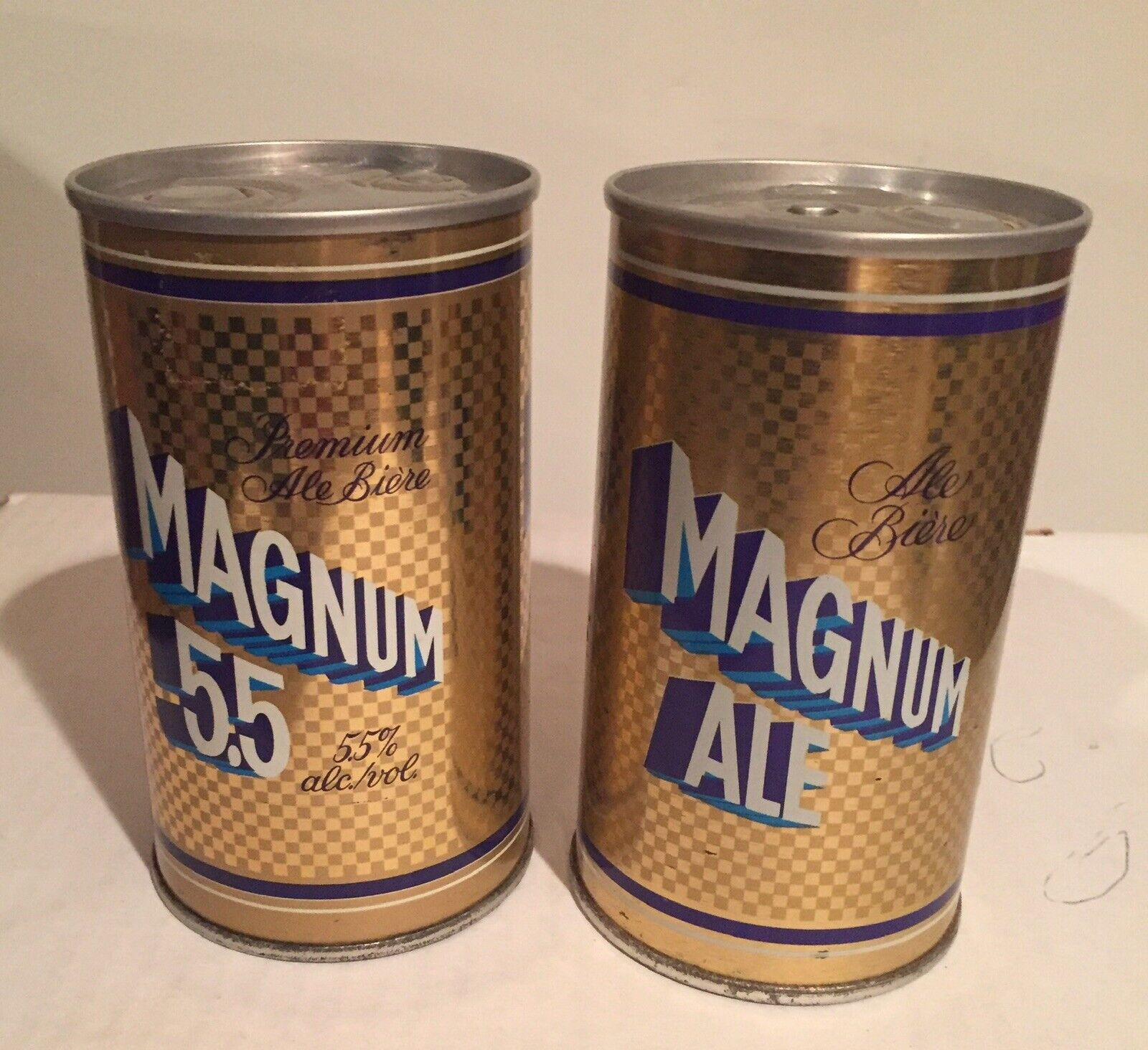 Magnum 5.5 Ale Beer Can Canada S/S 2-12 Oz.carling OKEEFE Canada Push Top