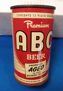ABC A B C  flat top beer can  , Chicago Il  EMPTY CAN