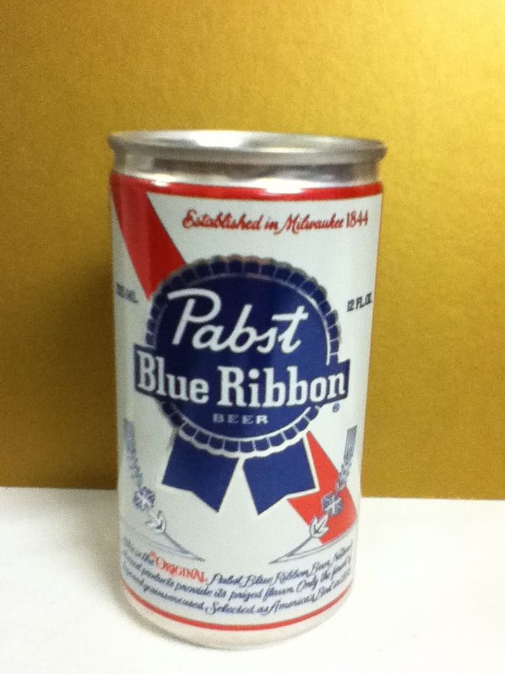 PBR pabst blue ribbon aluminum beer can bank old 12 oz. 4.75" Milwaukee M1