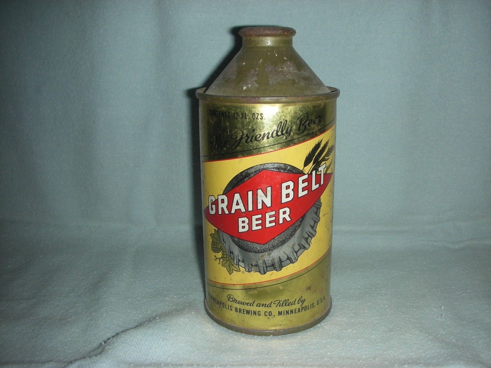 Grain Belt Beer cone-top Can Minneapolis Brewing Minneapolis 