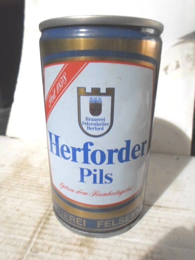 HERFORDER PILS STEEL  BEER  CAN -[READ DESCRIPTION]-